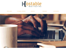 Tablet Screenshot of hostable.com